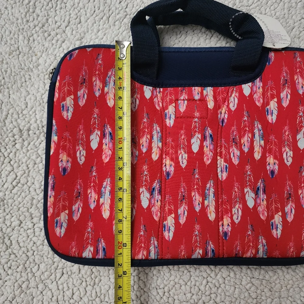 Feather Print Tablet Tech Case Neoprene Up To 12